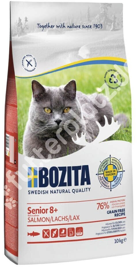 Bozita Senior 8+ Grain free dry cat food salmon 10kg