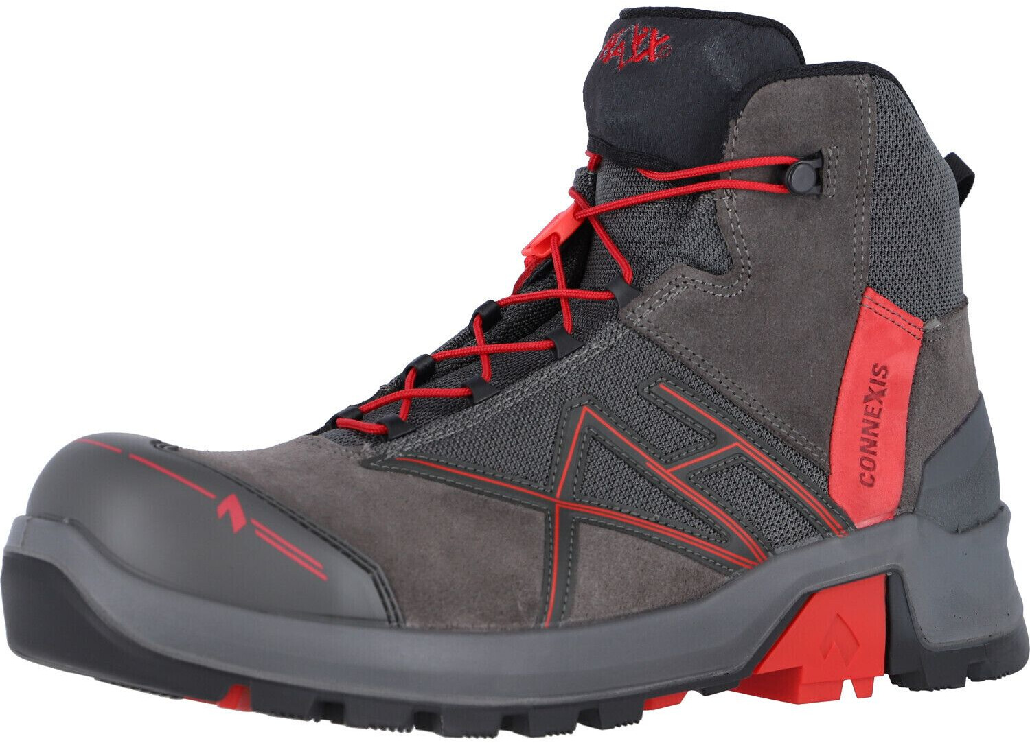 Haix Connexis Safety+ GTX mid 631011 S3 ESD SRC grey/red