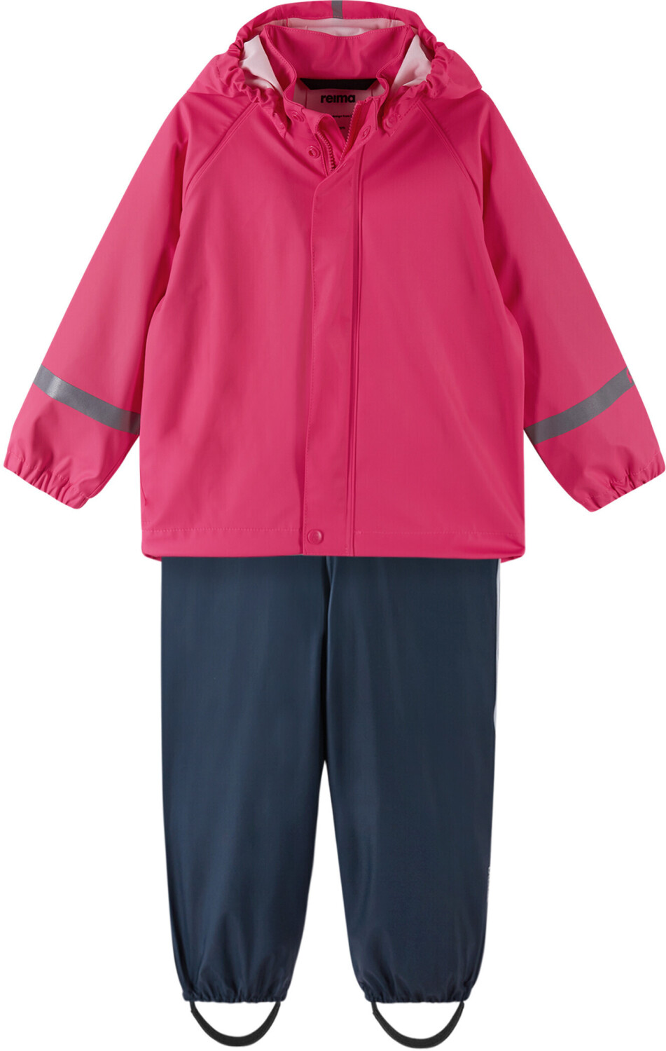Reima 2-piece set rain jacket and rain trousers lined pink
