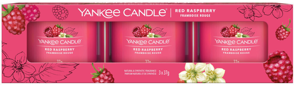 Framboise rouge bougie parfumée grande jarre YANKEE CANDLE