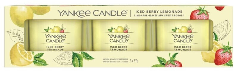 Yankee Candle Iced Berry Lemonade 3x37g a € 7,74 (oggi)