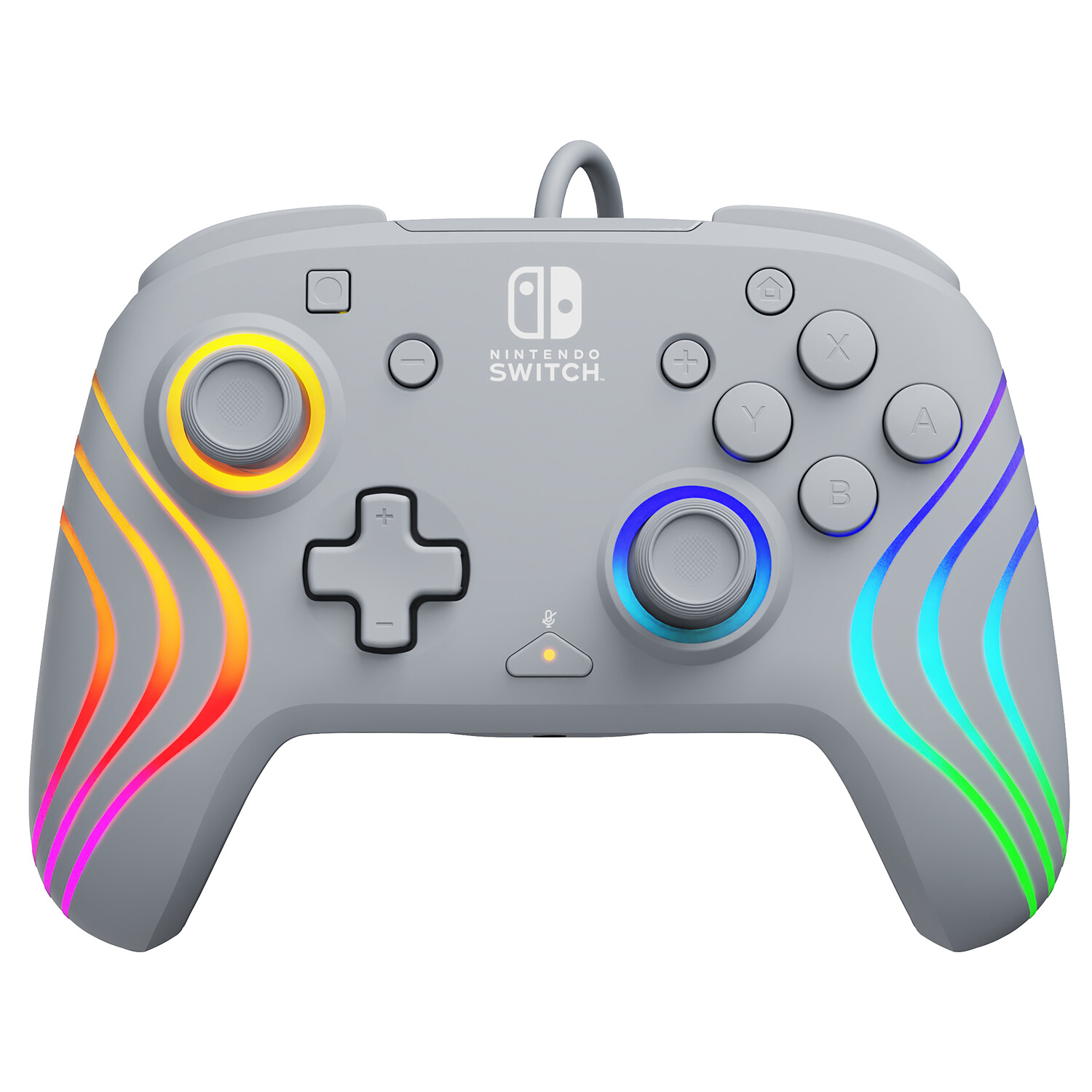 PDP Nintendo Switch Afterglow Wave Grey Wired Controller