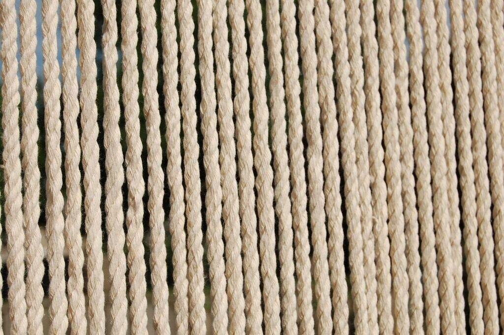 La Tenda CASA TOULON 3 rope curtain cream beige 90 x 210 cm (14248)