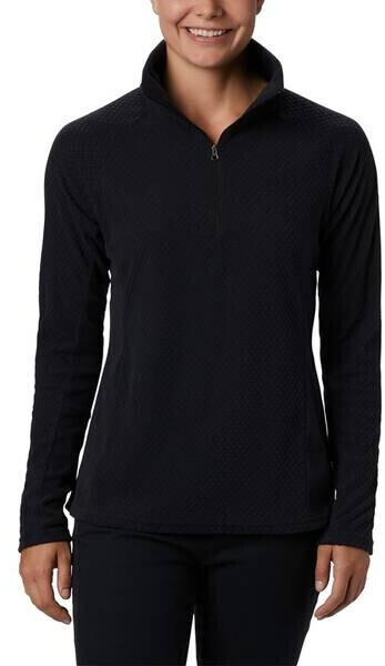 Columbia Women’s Glacial IV Half Zip Fleece black quilt pattern/black