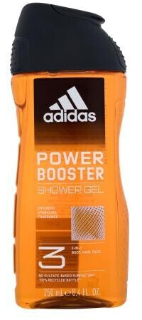 Photos - Shower Gel Adidas Power Booster  3-In-1  (250ml)