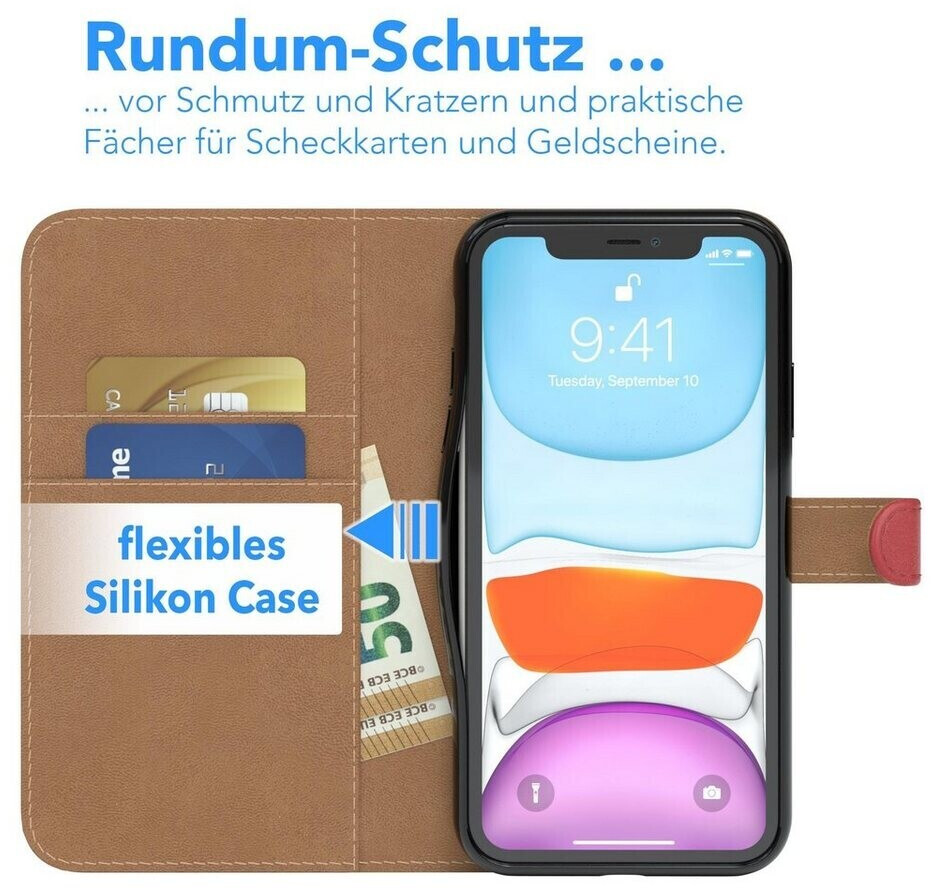 Handytasche Iphone 11 Pro Zum Umhängen Eazy Case Bookstyle Farbig für Apple iPhone 11, Schutzhülle mit