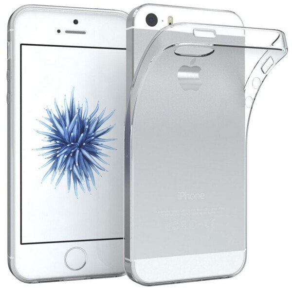 Eazy Case Slimcover Clear für iPhone SE 2016 / iPhone 5/5S 4,0 Zoll, durchsichtige Hülle Ultra Dünn Silikon Backcover TPU Telefonhülle Klar