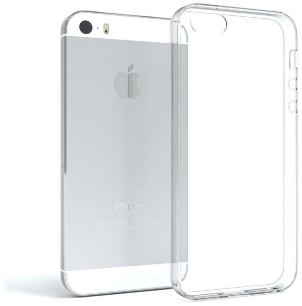 Eazy Case Slimcover Clear für iPhone SE 2016 / iPhone 5/5S 4,0 Zoll, durchsichtige Hülle Ultra Dünn Silikon Backcover TPU Telefonhülle Klar, Bild 2