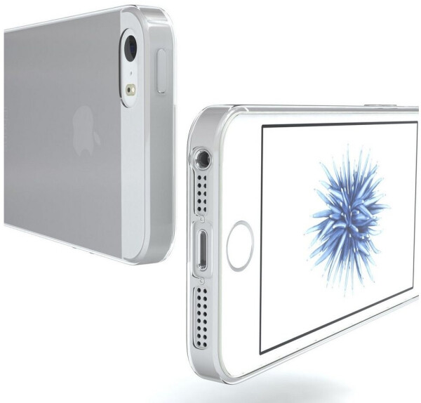 Eazy Case Slimcover Clear für iPhone SE 2016 / iPhone 5/5S 4,0 Zoll, durchsichtige Hülle Ultra Dünn Silikon Backcover TPU Telefonhülle Klar, Bild 3