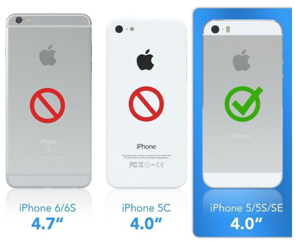Eazy Case Slimcover Clear für iPhone SE 2016 / iPhone 5/5S 4,0 Zoll, durchsichtige Hülle Ultra Dünn Silikon Backcover TPU Telefonhülle Klar, Bild 6
