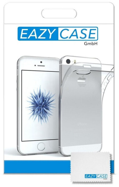 Eazy Case Slimcover Clear für iPhone SE 2016 / iPhone 5/5S 4,0 Zoll, durchsichtige Hülle Ultra Dünn Silikon Backcover TPU Telefonhülle Klar, Bild 7