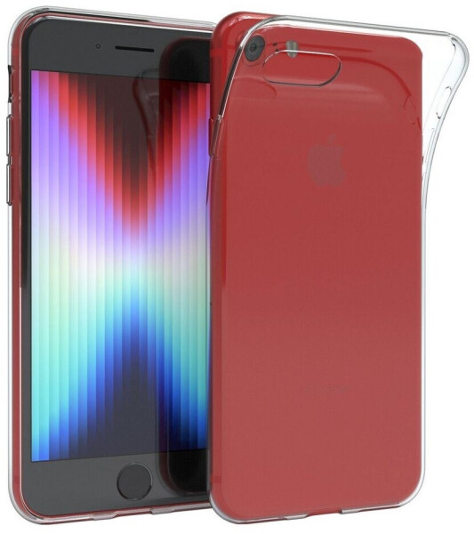 Eazy Case Slimcover Clear für iPhone SE 2022/20, iPhone 8/7 4,7 Zoll, durchsichtige Hülle Ultra Dünn Silikon Backcover TPU Telefonhülle Klar