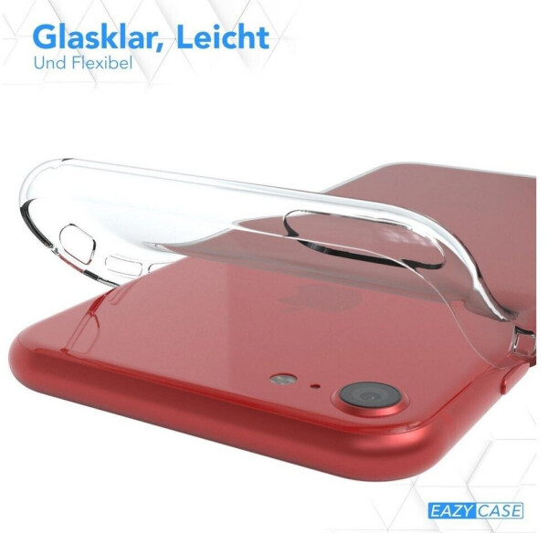 Eazy Case Slimcover Clear für iPhone SE 2022/20, iPhone 8/7 4,7 Zoll, durchsichtige Hülle Ultra Dünn Silikon Backcover TPU Telefonhülle Klar, Bild 5
