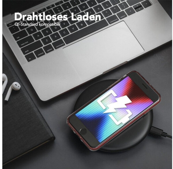 Eazy Case Slimcover Clear für iPhone SE 2022/20, iPhone 8/7 4,7 Zoll, durchsichtige Hülle Ultra Dünn Silikon Backcover TPU Telefonhülle Klar, Bild 6