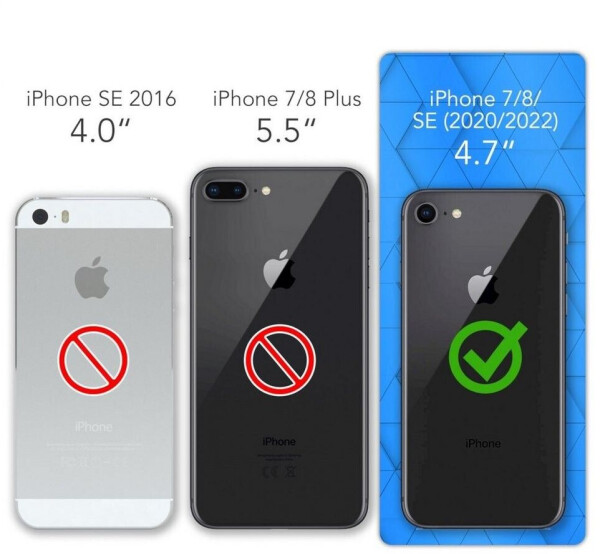 Eazy Case Slimcover Clear für iPhone SE 2022/20, iPhone 8/7 4,7 Zoll, durchsichtige Hülle Ultra Dünn Silikon Backcover TPU Telefonhülle Klar, Bild 7