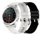 DCU Tecnologic Smartwatch Elegance 2 black leather/white silicone