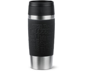 Emsa Travel Mug Classic Komfort-Schraubverschluss 0,36l Schwarz