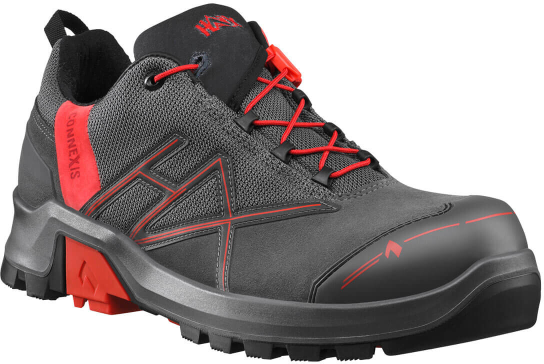 Haix Connexis Safety+ GTX Low S3 grey-red