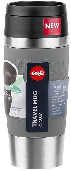 Emsa Travel Mug Classic Komfort-Schraubverschluss 0,36l Pfeffergrau ab €  24,65 | Preisvergleich bei | Thermobecher