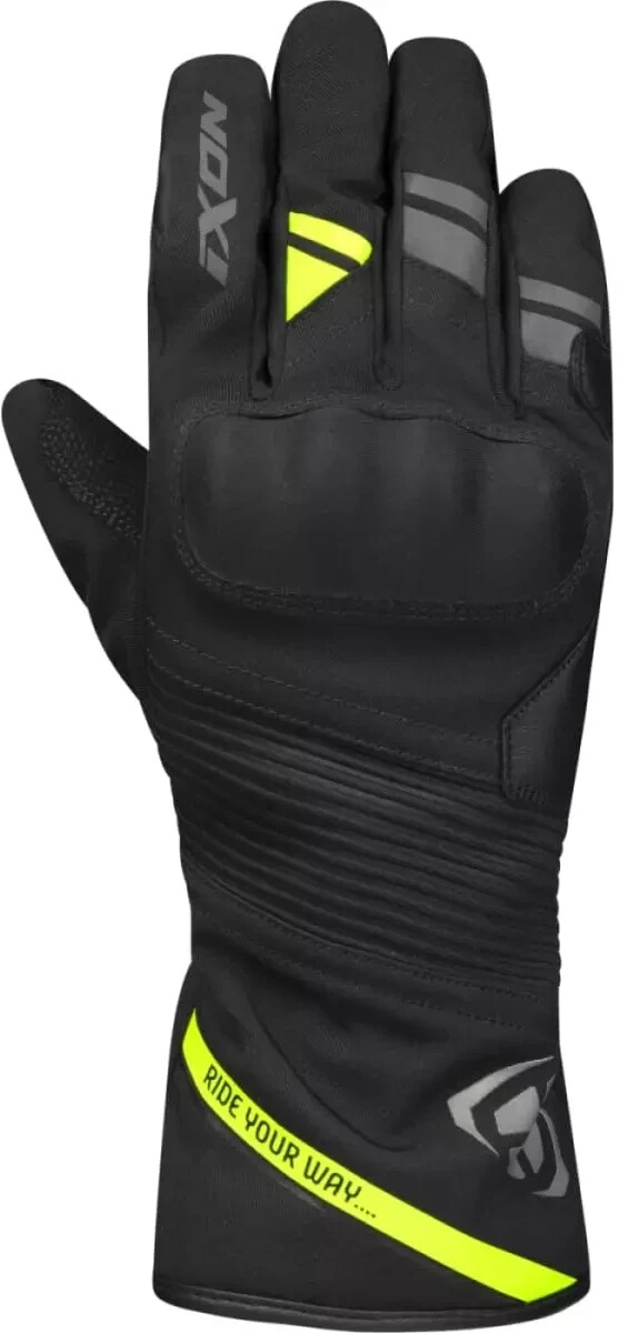 IXON Gants Pro Midgard noir/jaune fluo