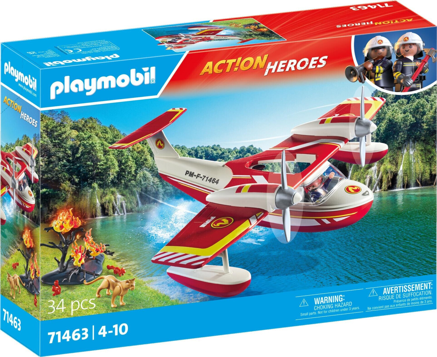 Buy Playmobil City Action Firefighting plane with extinguishing function 71463 from 29.99 Today Best Deals on idealo