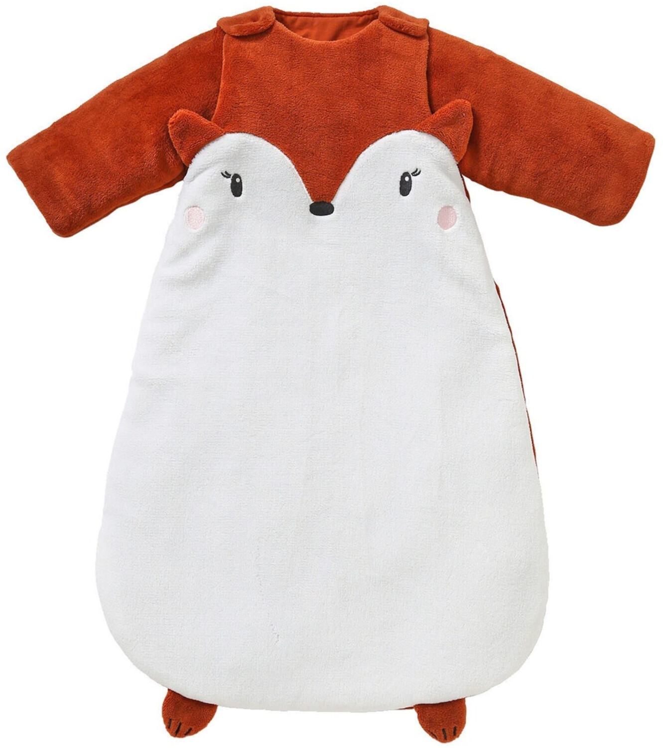 Vertbaudet Squirrel - sleeves removable wool white / red