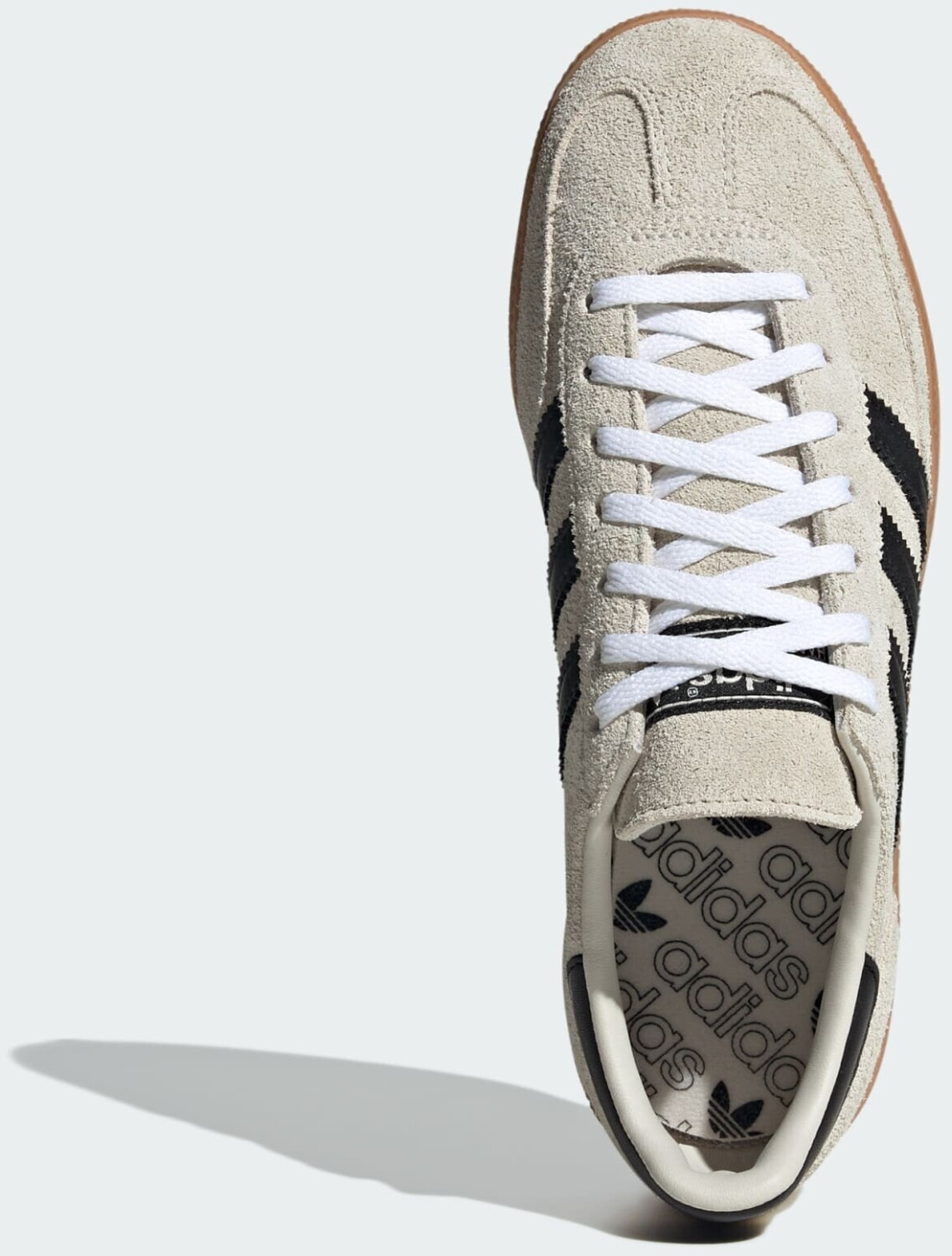 Adidas originals handball spezial trainers in black with gum sole shop