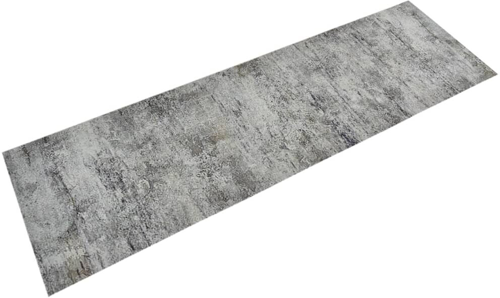 vidaXL Kitchen rug washable concrete 60x180 cm velvet (136571)