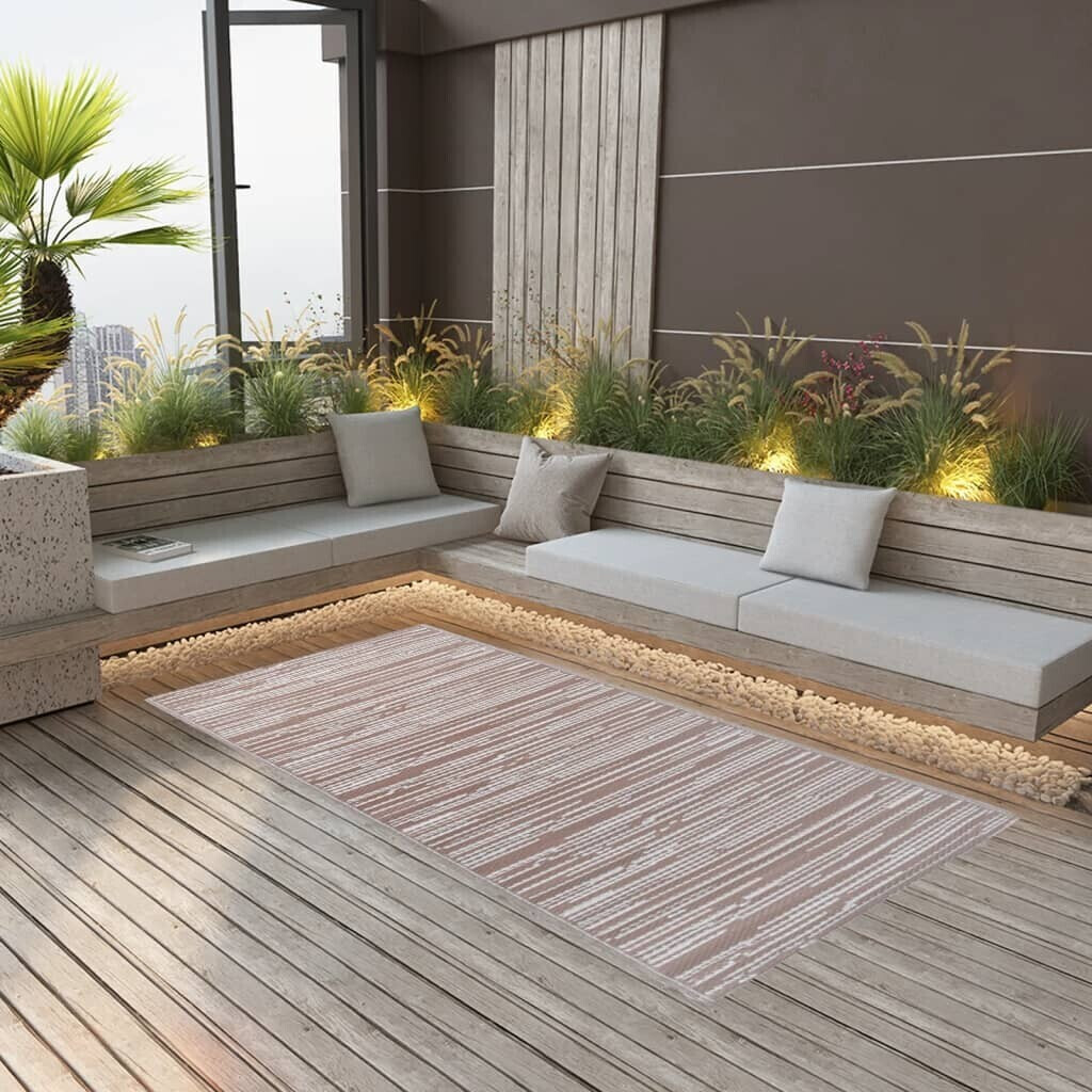 vidaXL Outdoor carpet brown 120x180 cm PP (310441)