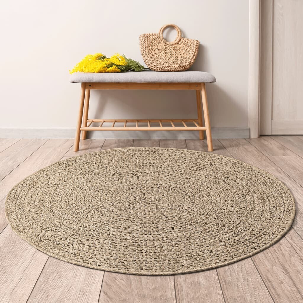 vidaXL Carpet 120 cm jute look indoor/outdoor (364836)