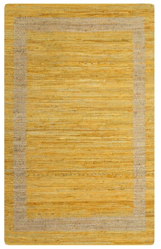 vidaXL Carpet Handmade Jute Yellow 80x160 cm (133731)