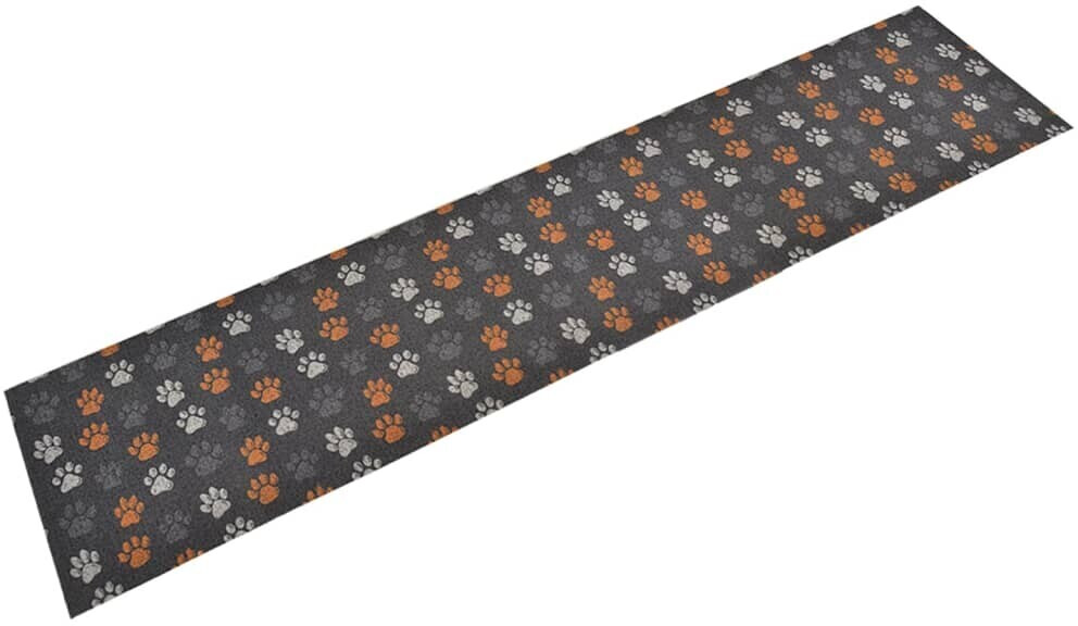 vidaXL Kitchen rug washable paws 60x300 cm velvet (136575)
