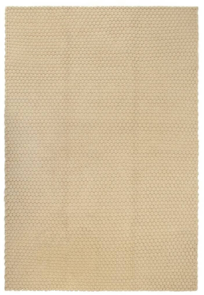 vidaXL Rug Rectangular Natural 80x160 cm Cotton (345110)