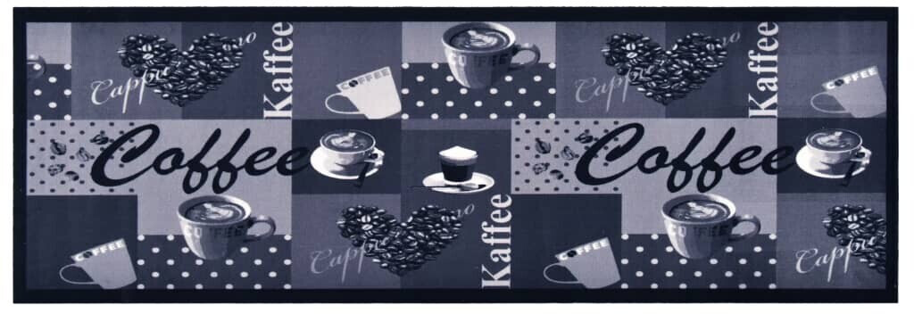 vidaXL Kitchen floor mat washable coffee blue 45x150 cm (315967)