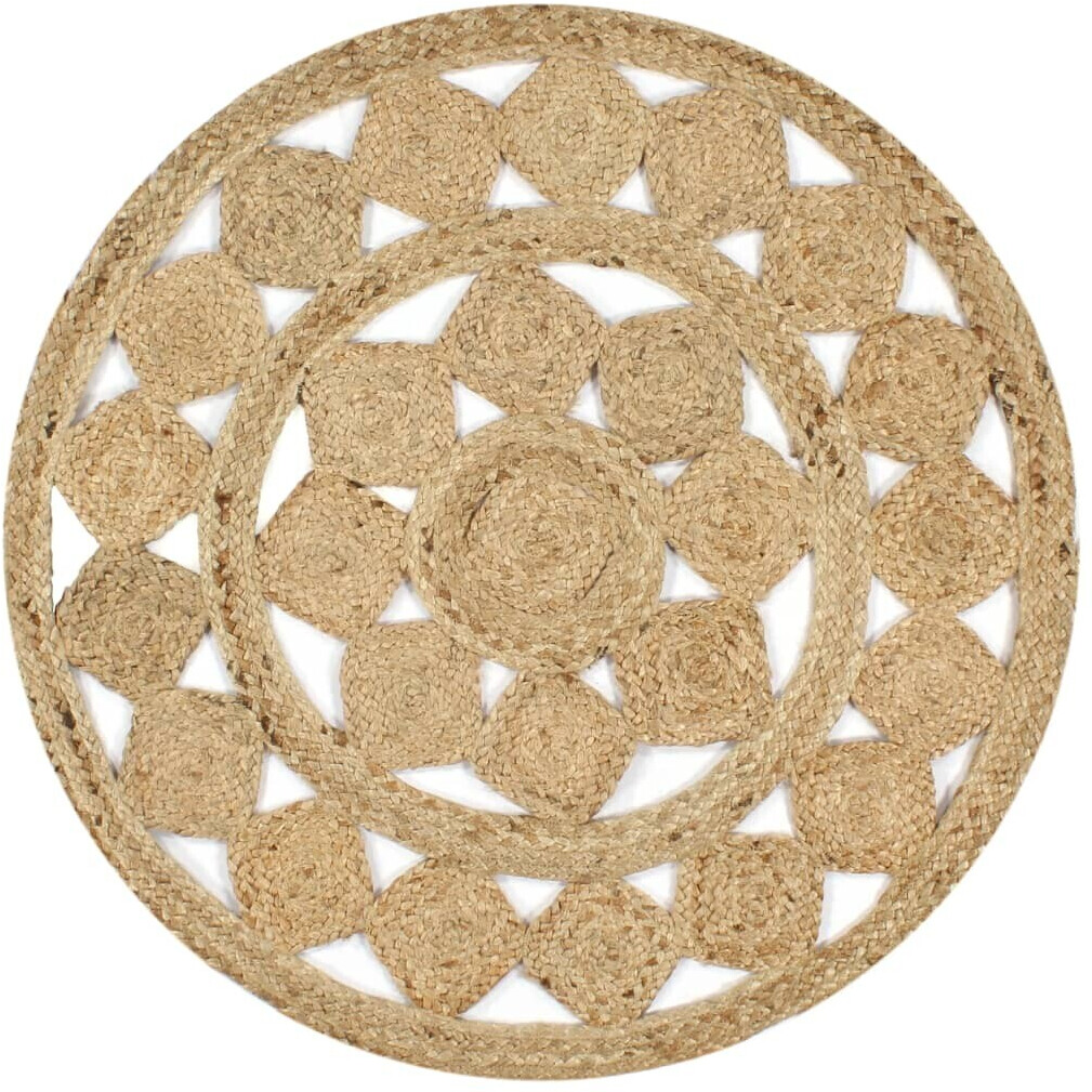 vidaXL Rug Handmade Jute Braided 150 cm (133712)