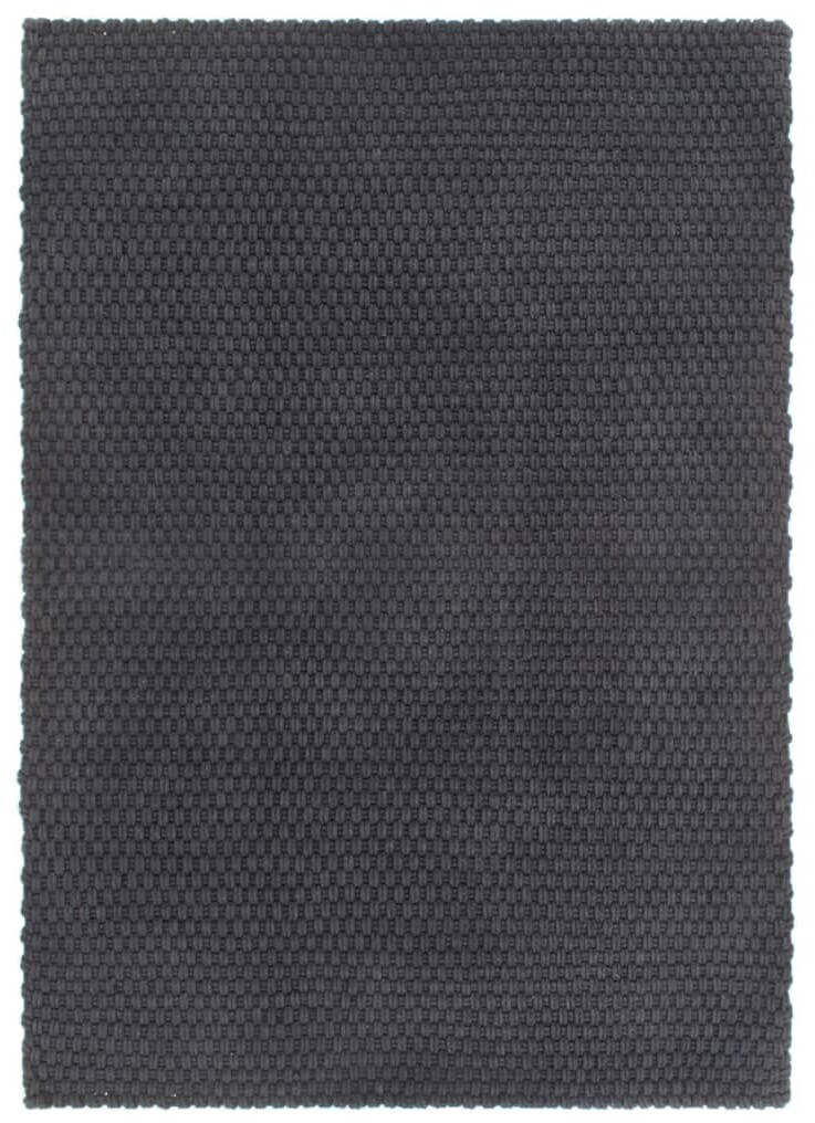 vidaXL Rug Rectangular Anthracite 80x160 cm Cotton (345115)