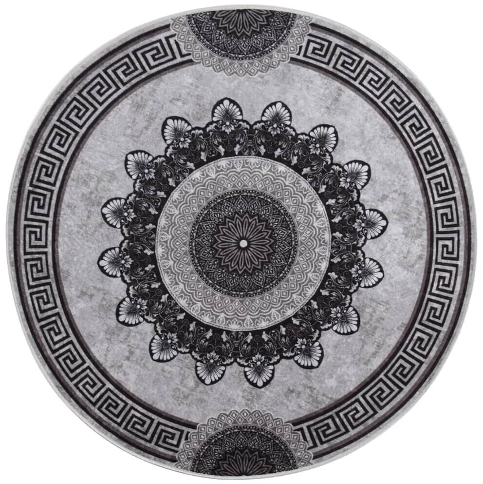 vidaXL Rug Washable Multicolored φ120 cm Non-Slip (337987)