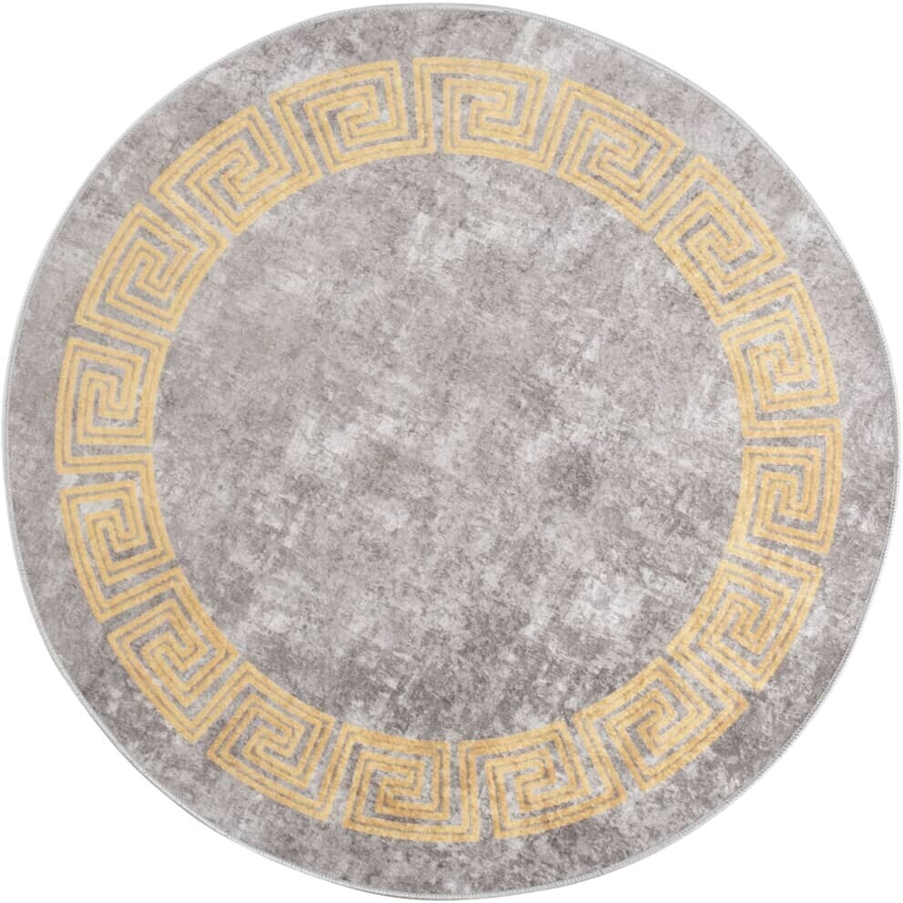 vidaXL Carpet washable gray φ120 cm non-slip (337939)