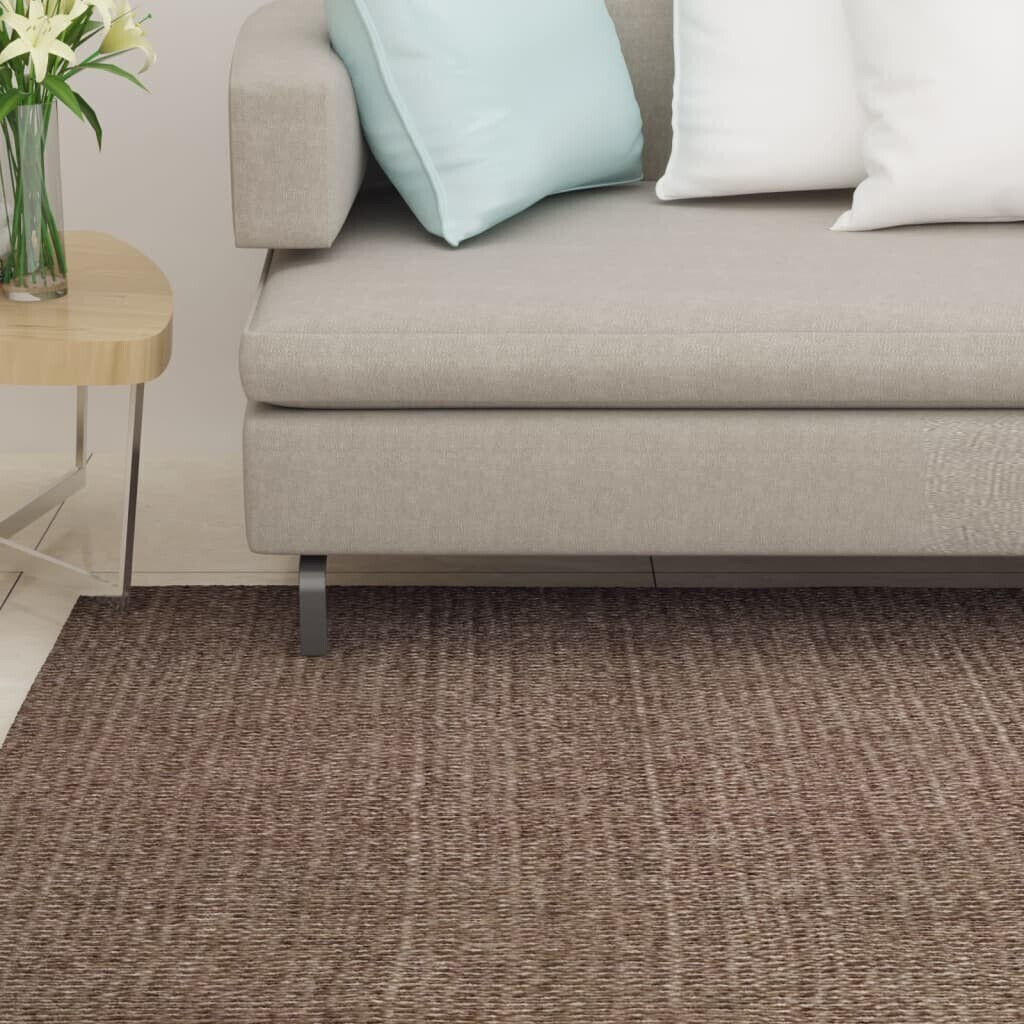 vidaXL Rug Natural Sisal 80x350 cm Brown (136345)