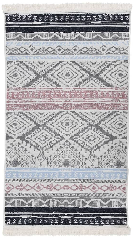vidaXL Carpet pink/aquamarine 120x180 cm cotton (340102)
