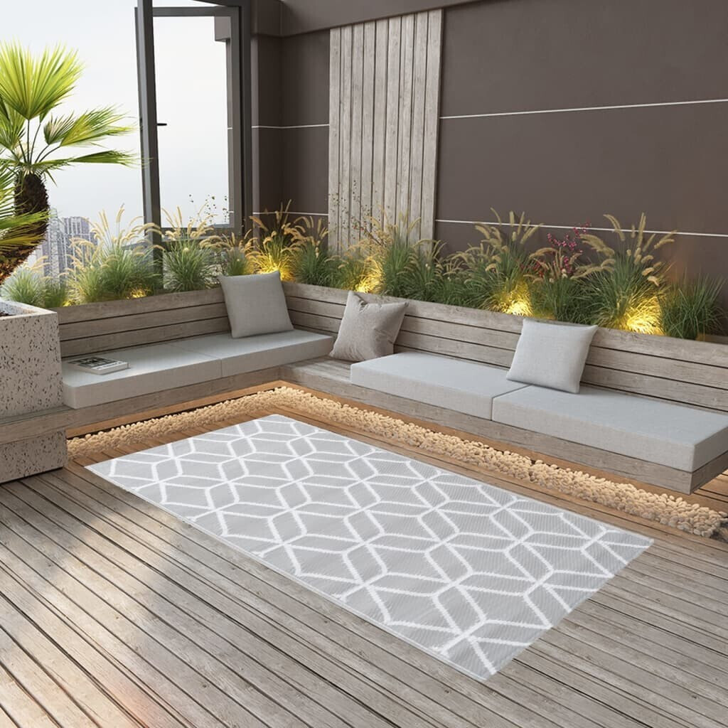 vidaXL Outdoor carpet gray 190x290 cm PP (310423)