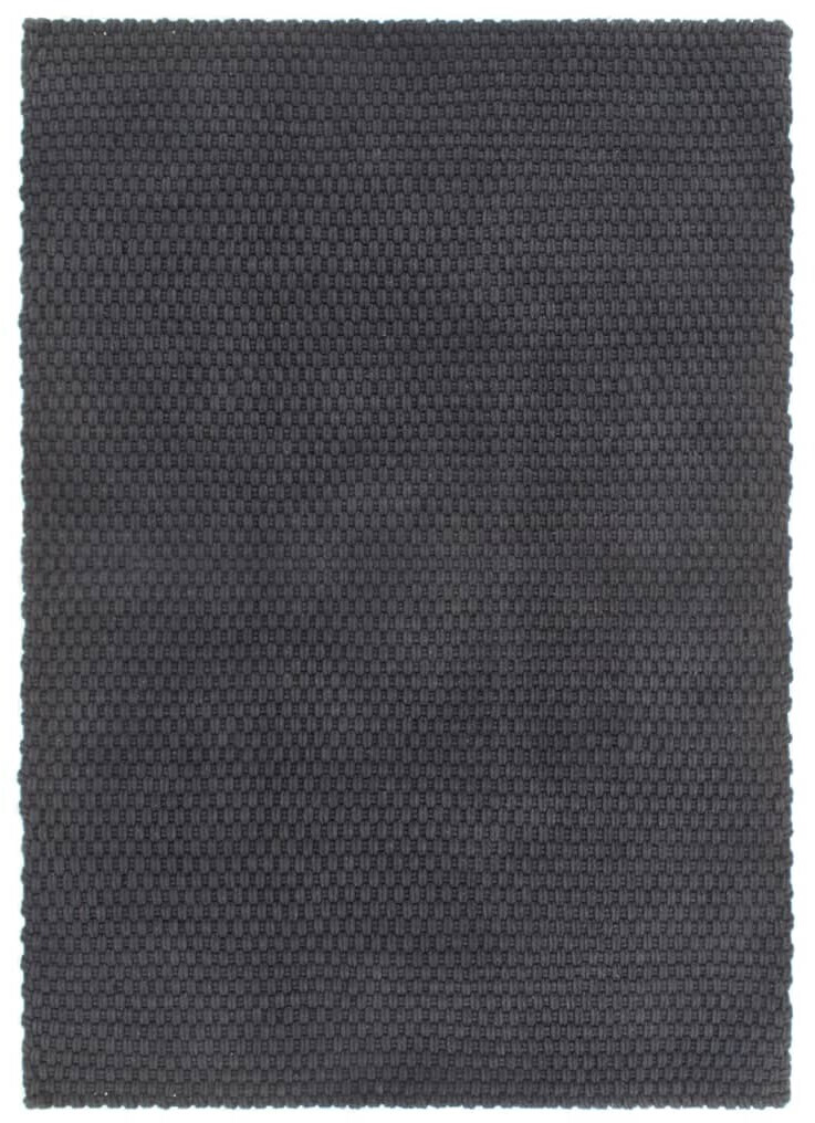 vidaXL Rug Rectangular Anthracite 200x300 cm Cotton (345119)