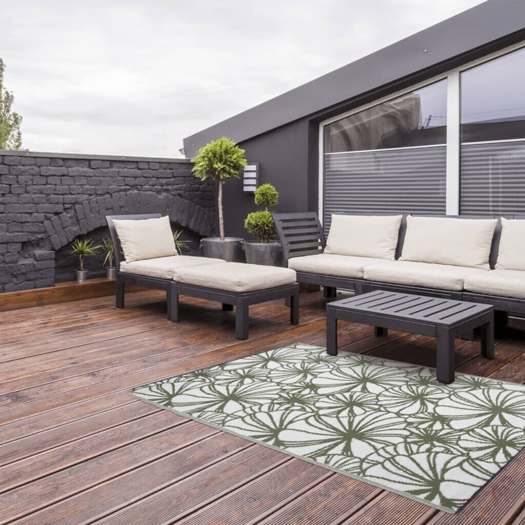 Esschert Design outdoor carpet 241x152 cm floral pattern OC21 (OC21)