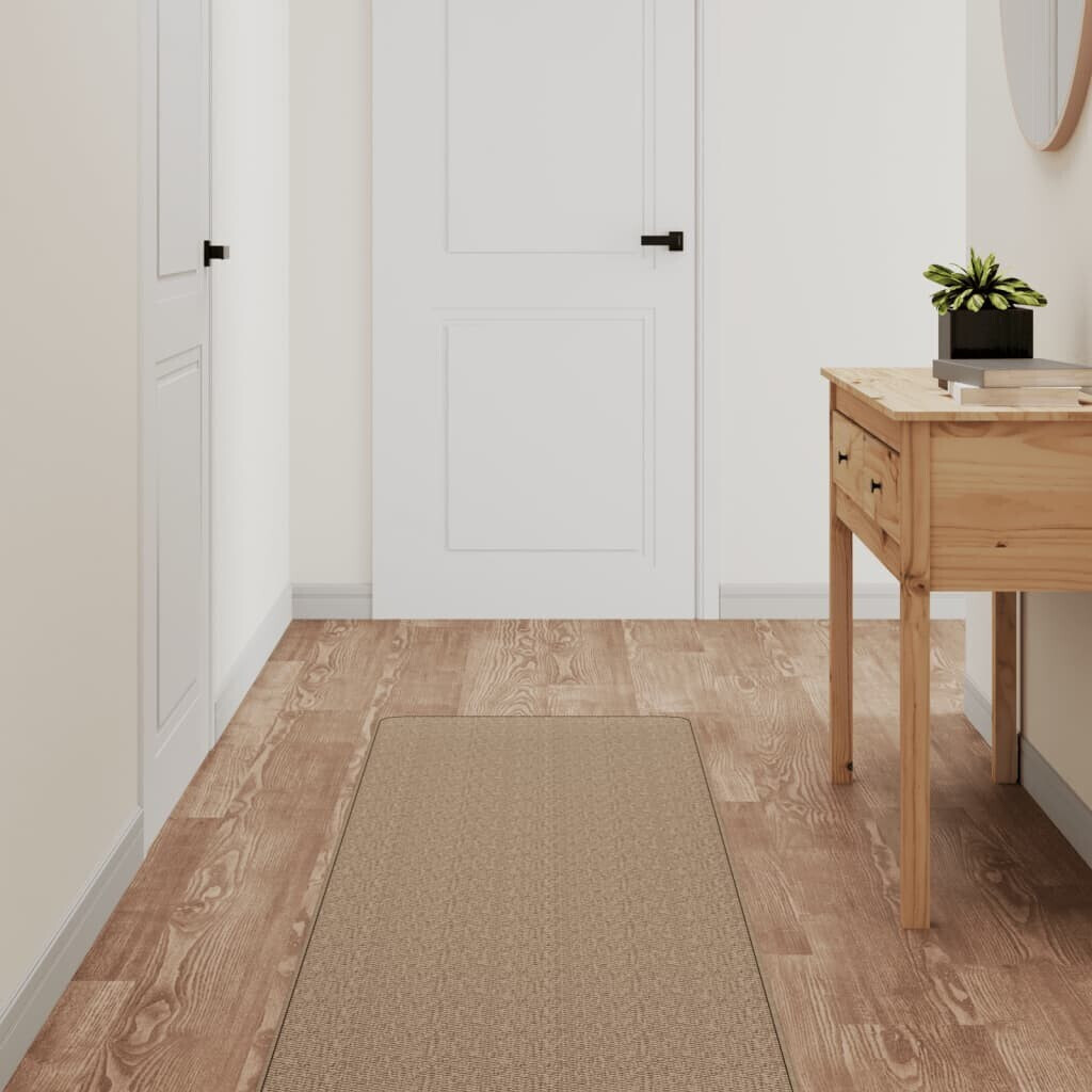 vidaXL Carpet runner sisal look sand colored 50x150 cm (355785)