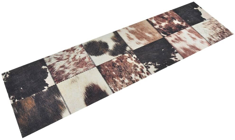 vidaXL Kitchen rug washable animal fur 45x150 cm velvet (136576)
