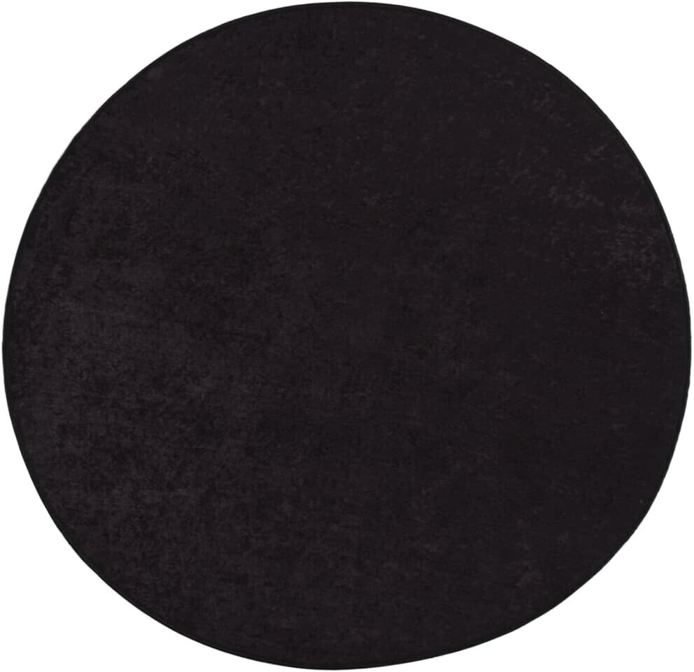 vidaXL Washable carpet anthracite φ120 cm non-slip (337957)