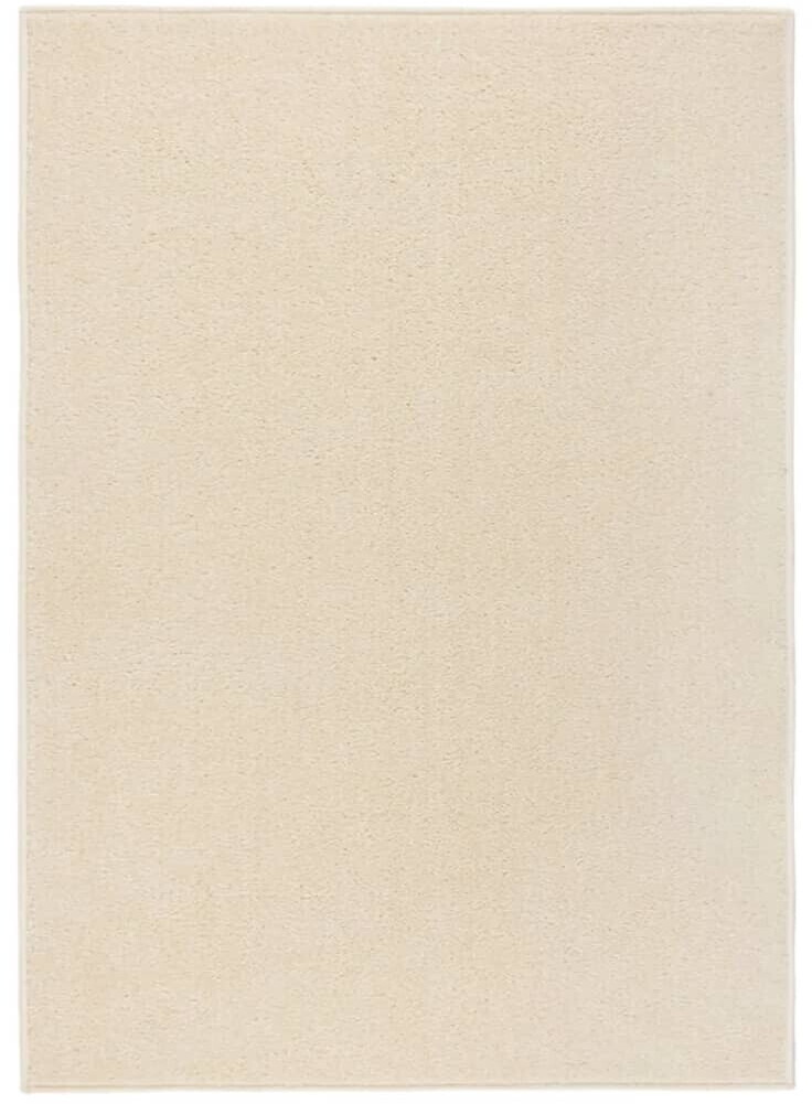vidaXL Carpet short pile 140x200 cm cream (340372)