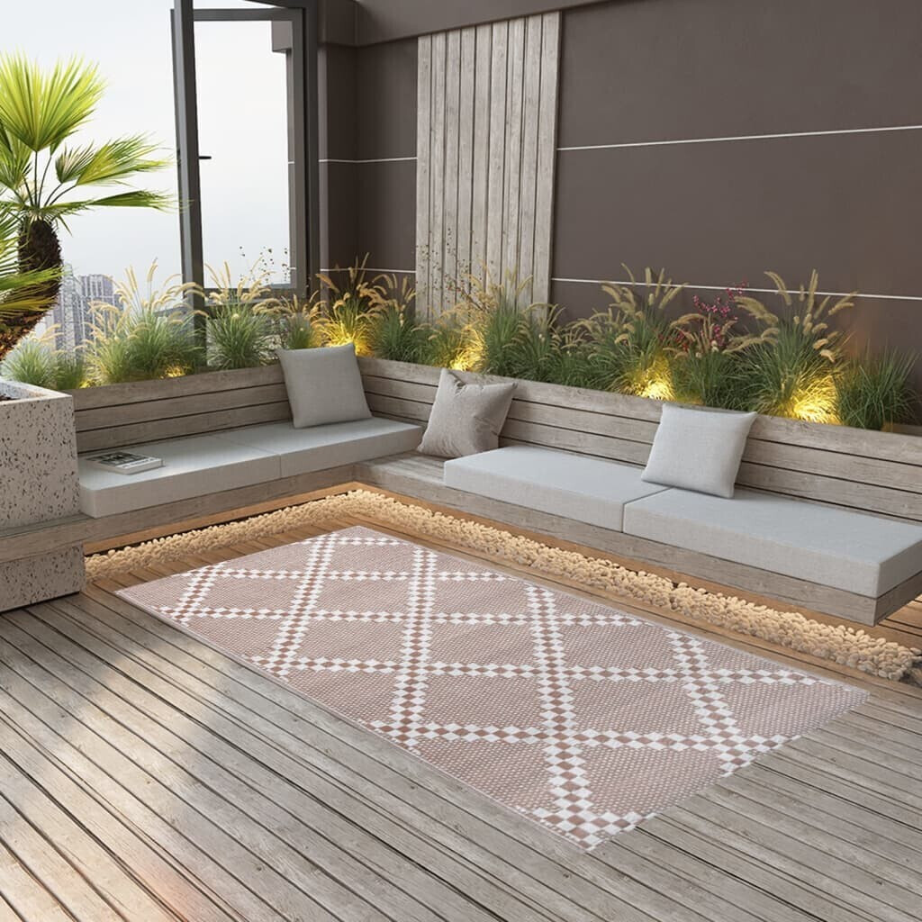 vidaXL Outdoor carpet brown 190x290 cm PP (310435)