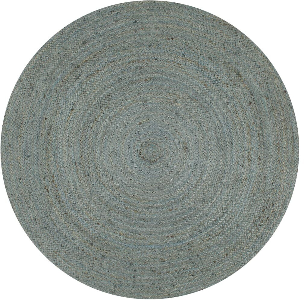 vidaXL Carpet Handmade Jute Round 120 cm Olive Green (133669)