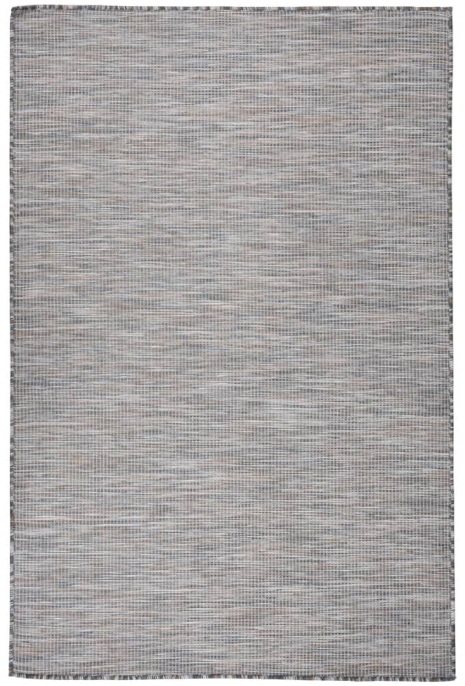 vidaXL Outdoor carpet flat weave 120x170 cm brown/blue (340816)